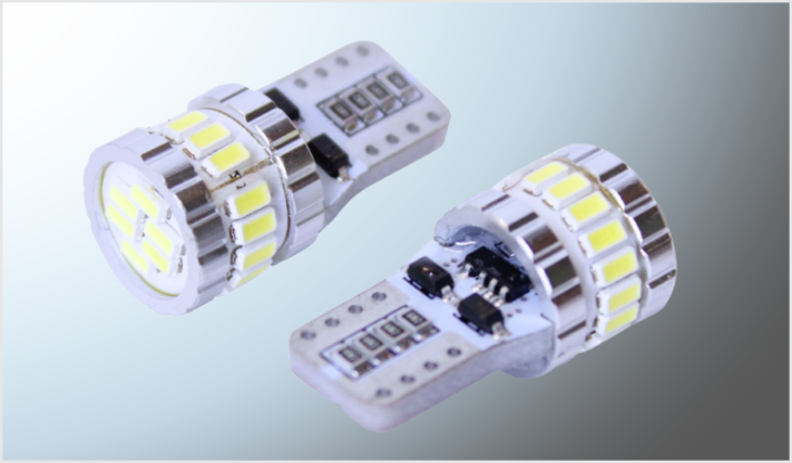 FOCO 158 PELLIZCO 24 SMD (3014) "PROJECK" SIN POLARIDAD 12- Volts CANBUS CHINA /100