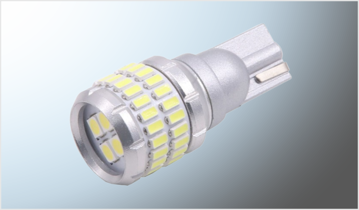 FOCO LED T15 PELLIZCO "PROJECK" 52 LEDS SMD CLARO S/POLARIDAD ALUMINIO 12-24 Volts CANBUS CHINA /