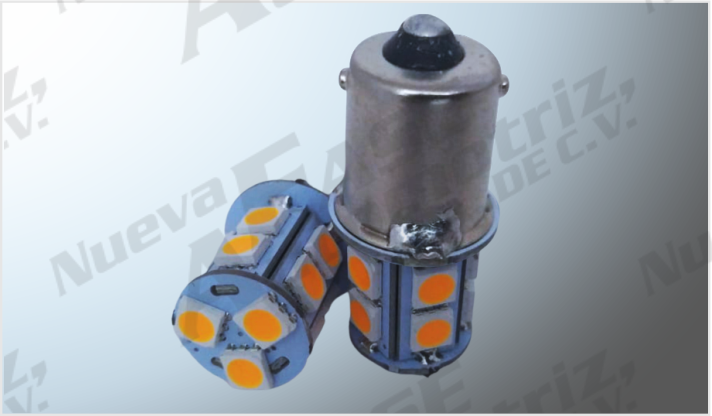 FOCO 1141 "PROJECK" TIPO MAZORCA 13 SMD AMBAR (5050) C/ESTROBO CHINA /50