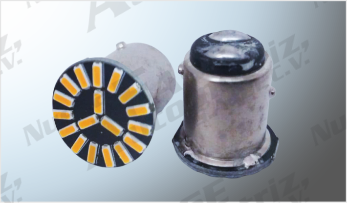 FOCO 1034 "PROJECK" 18 HIPERLEDS AMBAR (4014) PLANO CANBUS C/ESTROBO CHINA /100