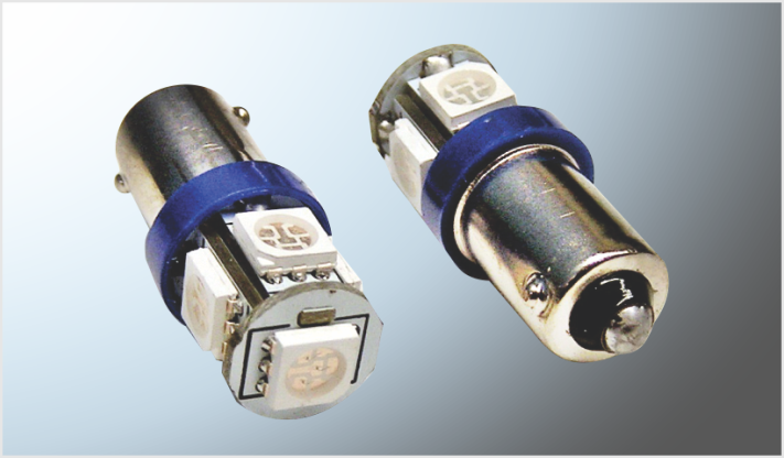 FOCO 53-57 VELITA "PROJECK" (VDO-57) TIPO MAZORCA 5 SMD AZULES (5050) 12 Volts CHINA /100