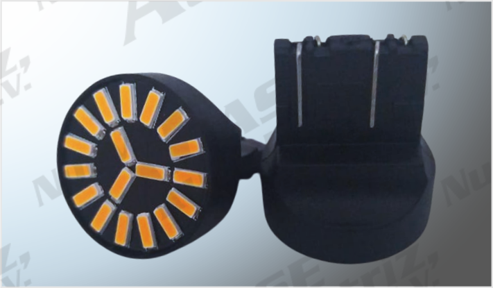FOCO 7443 "PROJECK" 18 HIPERLEDS AMBAR (4014) PLANO CANBUS C/ESTROBO CHINA /100