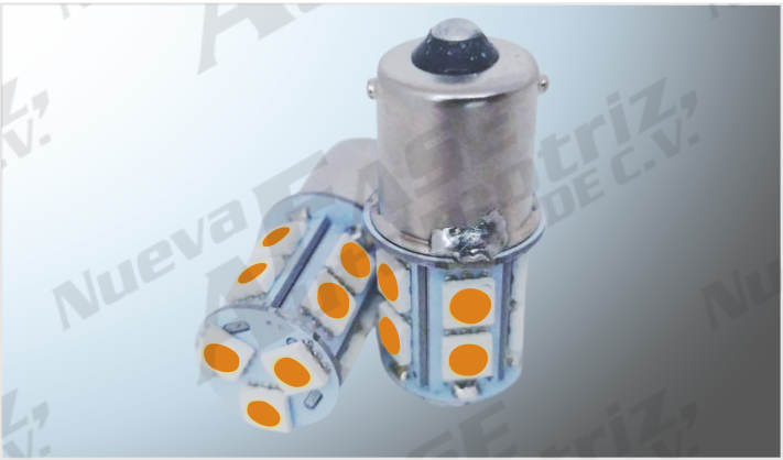 FOCO 7507 "PROJECK" TIPO MAZORCA 13 SMD AMBAR (5050) CHINA /100