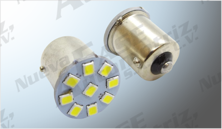 FOCO 1141 9 HIPERLEDS CLAROS PLANO 12 Volts CHINA /100