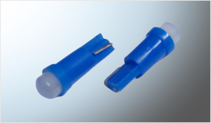 FOCO T-5 MINI PELLIZCO AZUL "PROJECK" (2 PZAS) PLASMA CHINA /100