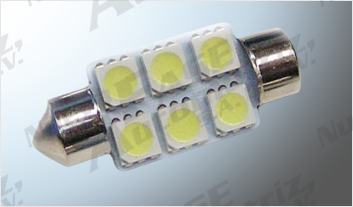 FOCO LUZ INTERIOR "PROJECK" 6 HIPERLEDS CLAROS 36 mm CHINA/100