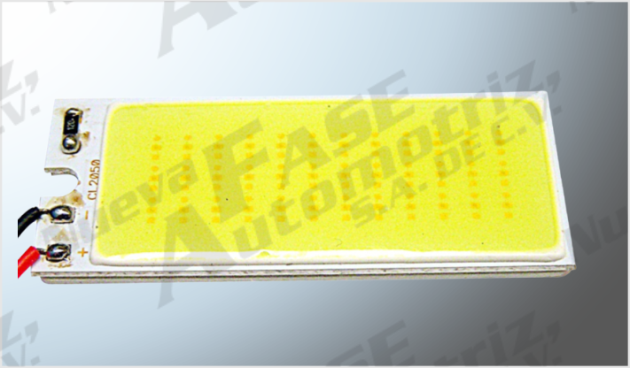 FOCO LUZ INTERIOR "PROJECK" PLASMA 36 COBS CLAROS 5x2 cms CHINA /100