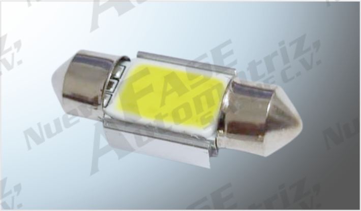 FOCO LUZ INTERIOR PLASMA 9 COBS CLAROS 31 mm CANBUS C/DISIPADOR CALOR CHINA/100