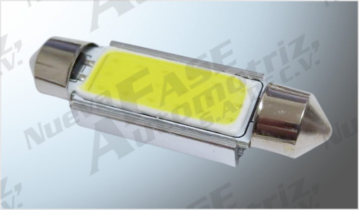 FOCO LUZ INTERIOR "PROJECK" PLASMA 18 COBS CLAROS 41 mm CANBUS C/DISIPADOR CALOR CHINA/100