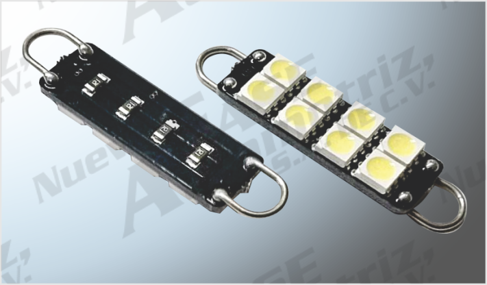INTERIOR "PROJECK" 8 LEDS (5050) P/ESPEJO VANIDAD CLAROS C/GANCHOS UNIVERSAL CHINA /100