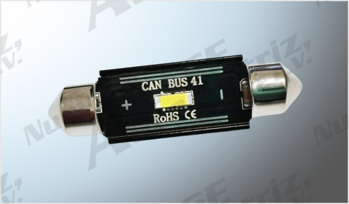 FOCO LUZ INTERIOR "PROJECK" 1 SMD (1860) ULTRA CLARO 41 mm CANBUS 10-16 Volts SIN POLARIDAD CHI/100