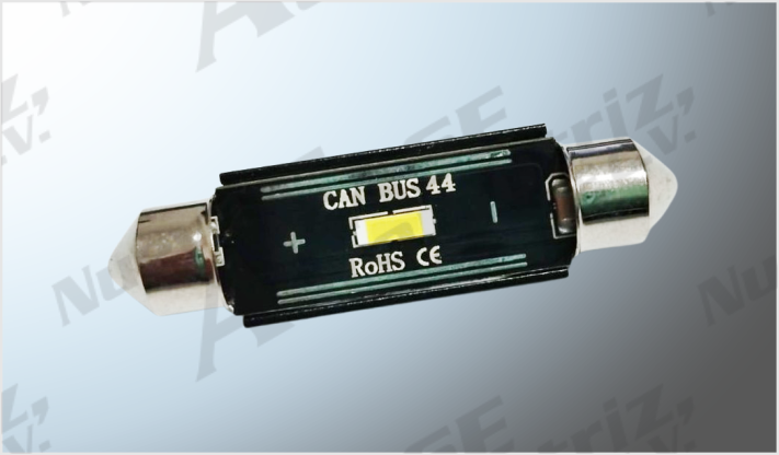 FOCO LUZ INTERIOR "PROJECK" 1 SMD (1860) ULTRA CLARO 44 mm CANBUS 10-16 Volts SIN POLARIDAD CHI/100