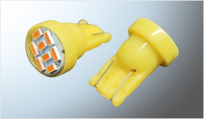 FOCO 158 8 HIPERLEDS (3020) "PROJECK" AMBAR PLANO 12 Volts BLISTER CHINA /100