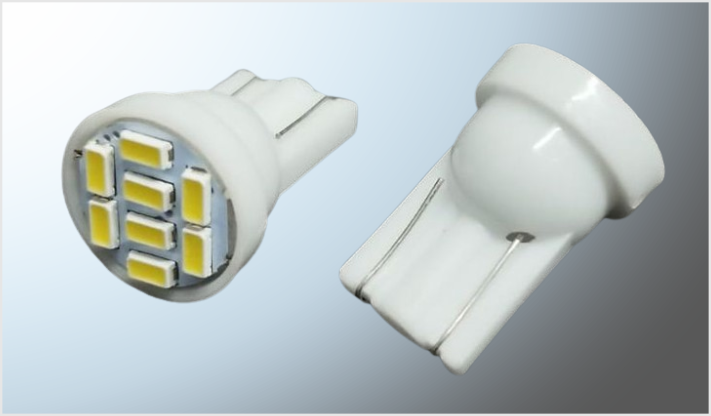 FOCO 158 8 HIPERLEDS (3020) "PROJECK" CLAROS PLANO 12 Volts BLISTER CHINA /100