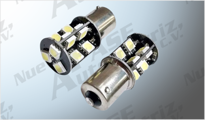 FOCO 1141 "PROJECK" TIPO MAZORCA 19 LEDS CLAROS (5050) CANBUS C/ESTROBO CHINA /50