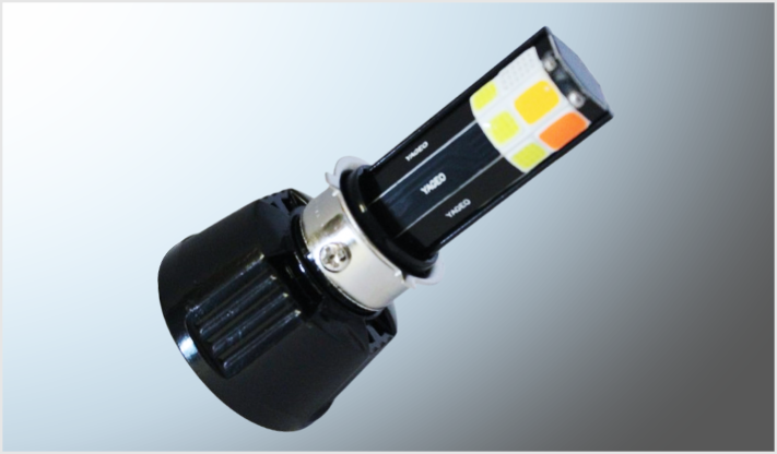 P/MOTO UNIVERSAL 12 COBS CLARO--ROJO- AZUL Y AMBAR FIJO ROTATIVO 60W ALUM. 6000K 6000Lm 8-80V/10