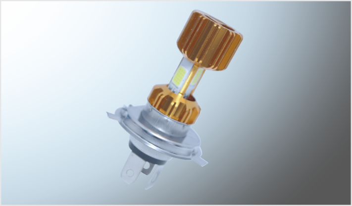 FOCO P/MOTO H4 3 COBS ALTA Y BAJA 7 Watts ALUMINIO 12-15 Volts CHINA/200