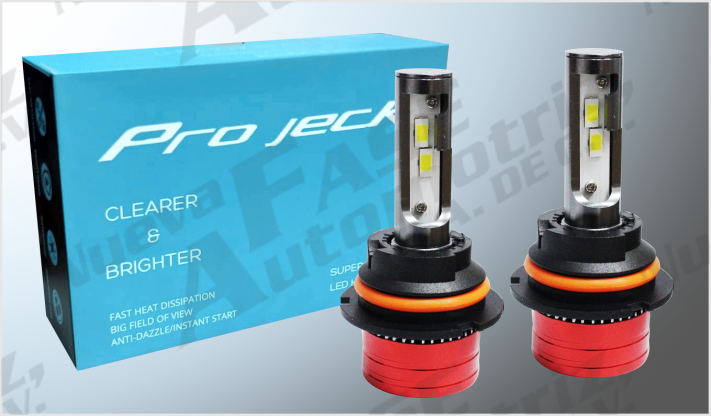 SISTEMA FOCOS BI-LED K-6" 9004 CLARO 12-24 V 50 Watts 12000 Lm 30000 Hrs. CHINA/10