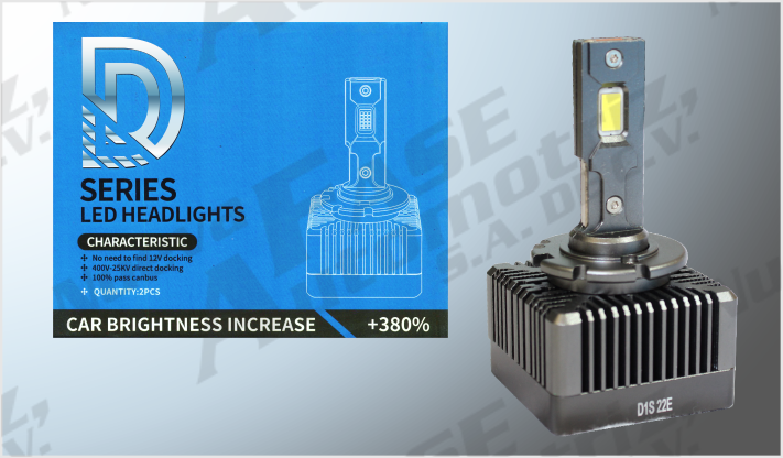 SISTEMA FOCOS LED "PROJECK D1" S/R CLARO 12-24 V 55 Watts 6600 Lm 30000 Hrs. CHINA/10