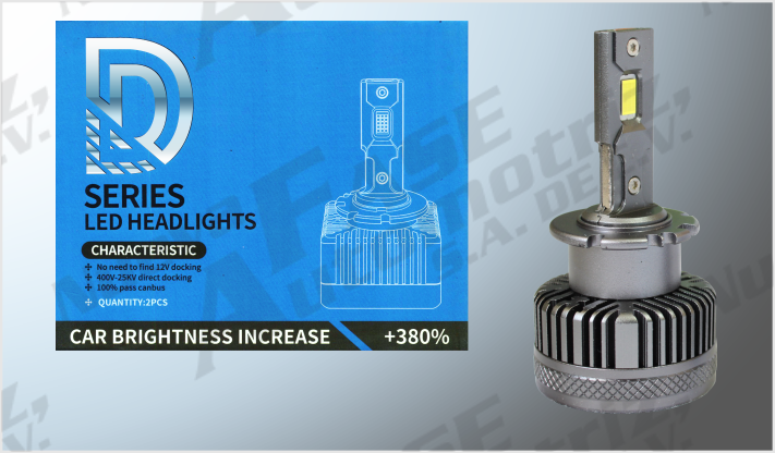SISTEMA FOCOS LED "PROJECK D2" S/R CLARO 12-24 V 55 Watts 6600 Lm 30000 Hrs. CHINA/10