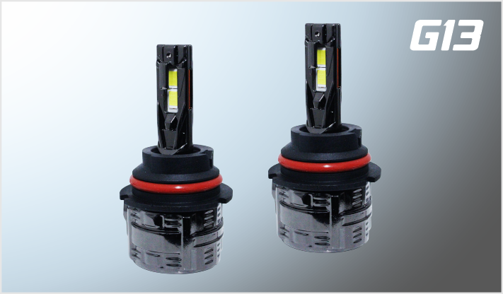 FOCOS LED "G13" 9004 CLARO DOBLE TUBO COBRE REFORZADO 9-32 Volts 100 Watts 10000 Lm 6000K ALUMINIO CHINA/50