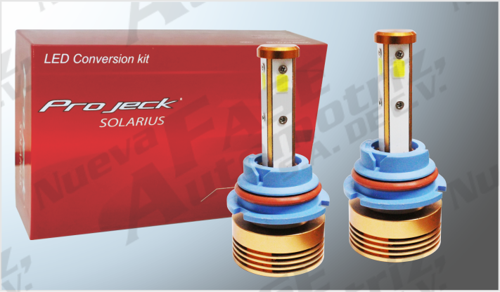 SISTEMA FOCOS COB (4) "SOLARIUS" 48 WATTS 6200 LUMENS 360º 12/24 Volts C/BALASTRA CHINA / 20