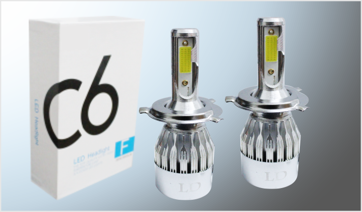 FOCOS COB (2) H- 4 "C6" 33 WATTS 4000 12-24 Volts CHINA / 50