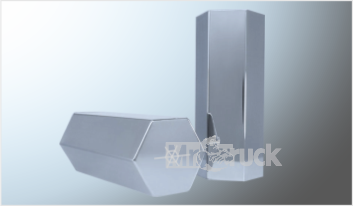 CUBRETUERCA PLASTICO CROMADA 2" ANCHO x 4 3/4" ALTO HEXAGONAL ROSCA CHINA/250