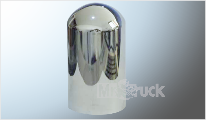 CUBRETUERCA PLASTICO CROMADA 2" ANCHO x 3 1/2" ALTO REDONDO C/ROSCA CHINA /250
