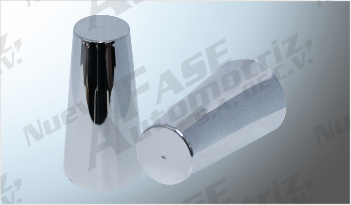 CUBRETUERCA PLASTICO CROMADA 1 15/16" ANCHO x 4" ALTO C/ROSCA CHINA /250