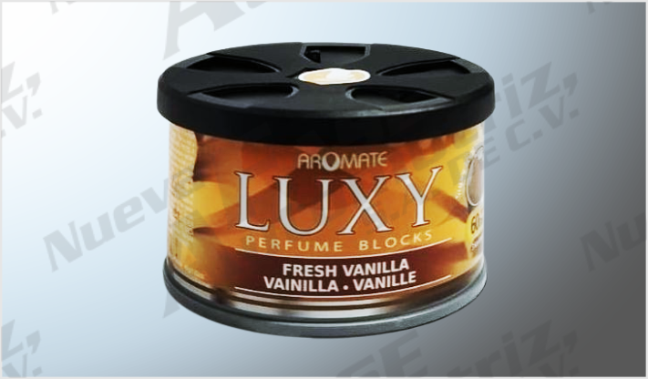 AROMATIZANTE "LUXY" PERFUME ORGANICO (TRES BLOCKS) 46 grs VAINILLA TAIWAN /24