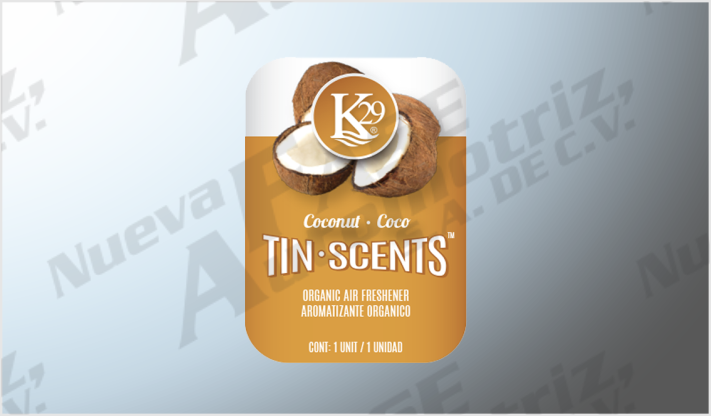 AROMATIZANTE "K29" TIN INDIVIDUAL COCO /48