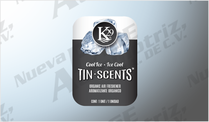 AROMATIZANTE "K29" TIN SCENTS INDIVIDUAL COOL ICE /48