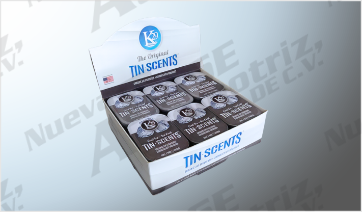 AROMATIZANTE "K29" TIN SCENTS LATA 18 PZAS. COOL ICE USA /12