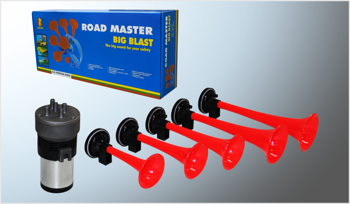 BOCINA MUSICAL QUINTUPLE P/CAMION "DIXIE" 12 Volts EN CAJA CHINA/10