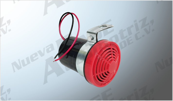 ALARMA DE REVERSA PLASTICO NEGRA ECONOMICA P/AUTO Y CAMION 12-24 Volts CHINA /100