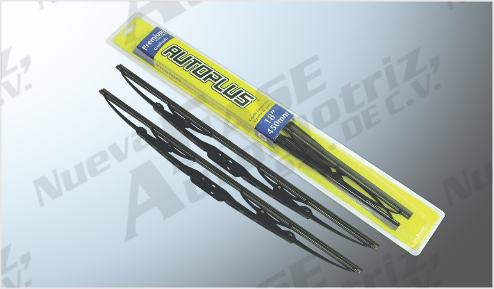 CEPILLO LIMPIAPARABRISAS "AUTOPLUS PREMIUM" 22" GRAFITADO BLISTER VENTANA CHINA /50