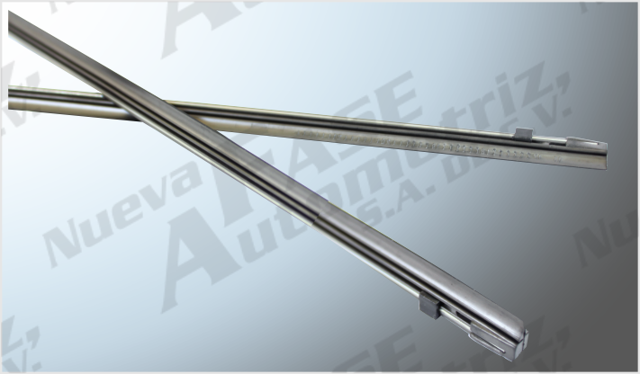 REPUESTO P/CEPILLO 18"+18" RECORTABLE UNIVERSAL C/ALMA DE ACERO HULE GRAFITADO /100