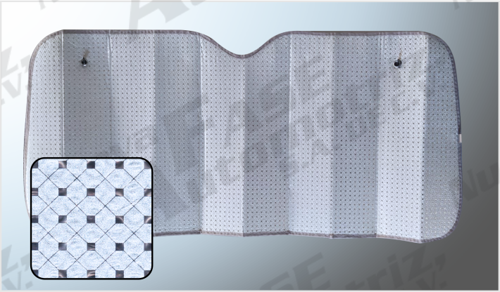 PARASOL PLEGABLE ROMBOS SILVER (140 x 70 cms) C/CHUPONES CHINA /50