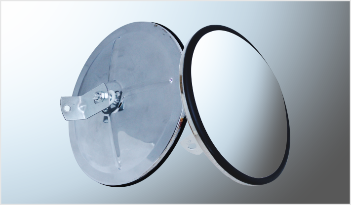 ESPEJO CENTRAL UNIVERSAL CONVEXO INOXIDABLE 7.5" EN CAJA CHINA /20