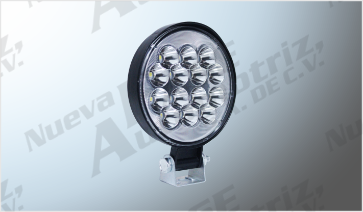 FARO 14 HIPERLEDS CLAROS REDONDO FIJO Y ESTROBO 12-36V CHINA /100