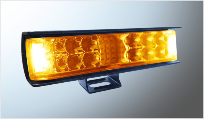 FARO BARRA LED MINI 27 LEDS CLARO-AMBAR FIJA- ESTROBO-FUNC. (15.5x3.8x4 cms) 8-80V 81W 8100 Lm CHINA/