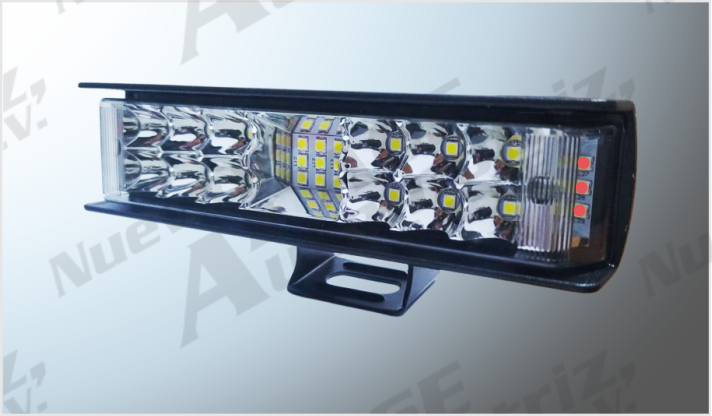 FARO BARRA LED MINI 27 LEDS CLARO-ROJA-AZUL FIJA-ESTROBO-FUNC (15.5x3.8x4 cms) 8-80V 81W 8100 Lm CH/