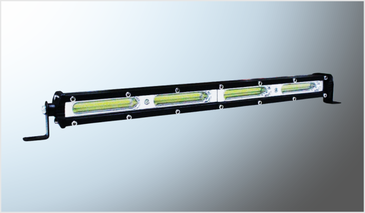 FARO BARRA MINI 4 COBS CLAROS 36 Watts RECTANGULAR (32x2.5x4.5 cms) 9-24V ESTROBO Y FUNCI. CHINA/100