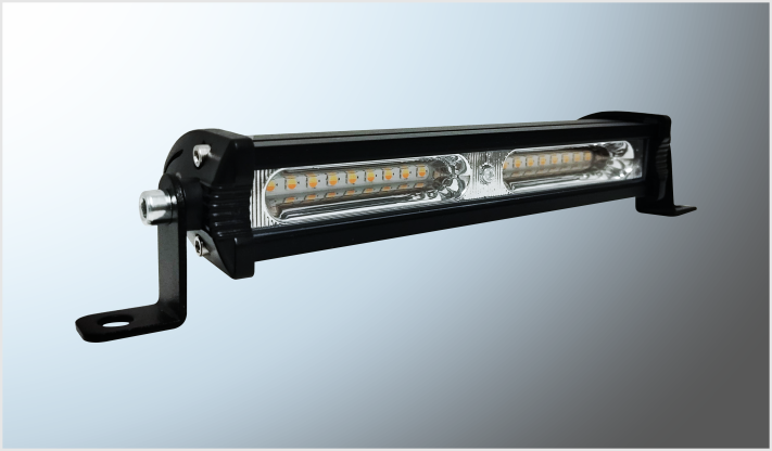 FARO BARRA 18 HYPERLEDS 54 Watts REC. 17x2.6x4.5 cms 9-36 Volts CLARO-AMBAR FIJA Y ESTROBO CHINA/100