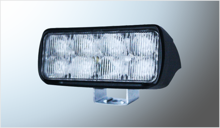 BARRA MINI RAYADA 8 LEDS CLAROS 4 Watts RECTANGULAR (9x3.5x3 FIJO Y ESTROBO 9-80V CHI/100
