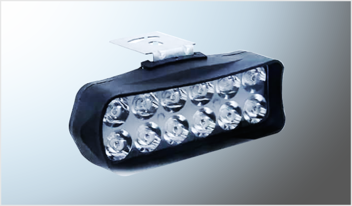 FARO P/MOTO 12 HYPERLEDS RECTANGULAR 12 Watts cms) CLAROS FIJO- ESTROBO 12 Volts CHINA /100