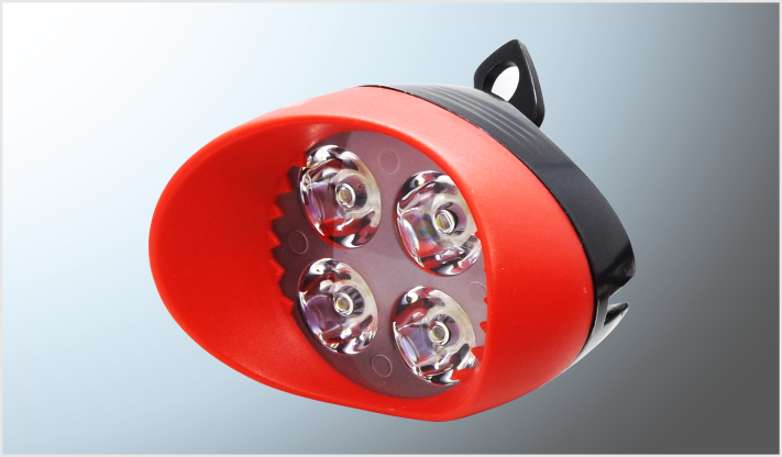 FARO 8 HYPERLEDS C/LUPA 8 Watts RED. (6x5 cms) 9-85 Volts PLAST. NEGRO-ROJO ALTA/BAJA ESTROBO VIS. P/MOTO CLARO/100