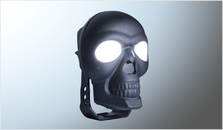 FARO"CALAVERA" LED CREE 3570 CLARO-AMBA- (8.5x6.5x4cms) 20 Watts 1700 Lm 10-80 Volts CHINA/50