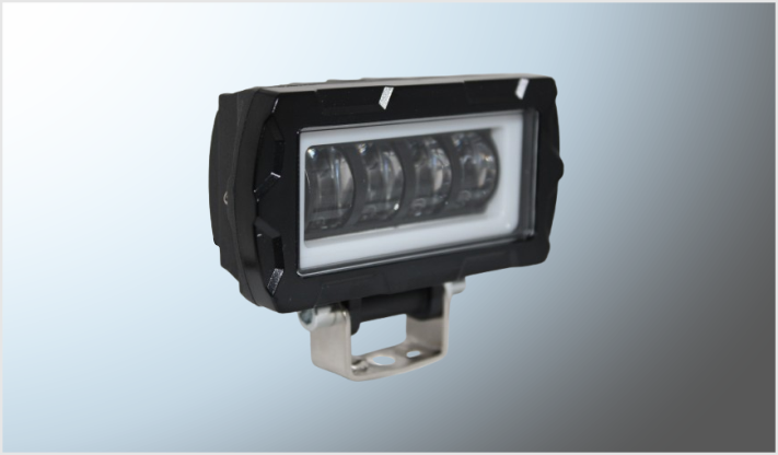 FARO 4 LUPAS CLARO- AMBAR 20 Watts RECTANGULAR (9.5x5x5 OJO ANGEL AZUL 9-32 Volts CHINA/25